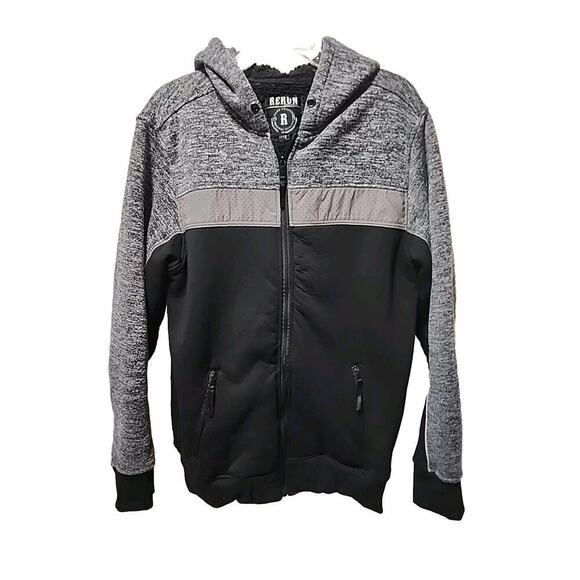 Mens Rerun Supply Company Full Zip Sherpa Lined Thick Jacket Size Large - Picture 1 of 6